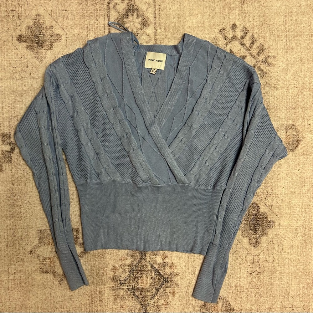 Cute Blue fitted sweater